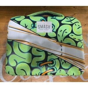 Smash Insulated Lunch Box, Sandwich/Snack Compartments, Container ~ Green Brains